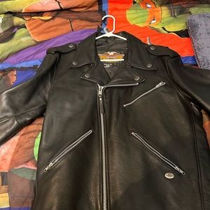 Mens Harley Davidson leather jacket, large